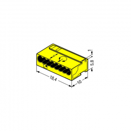 WAGO | 243-508 | MICRO PUSH WIRE&reg; CONNECTOR 243 SERIES; FOR