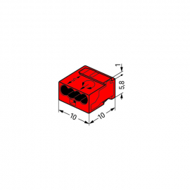 WAGO | 243-804 | MICRO PUSH WIRE&reg; CONNECTOR FOR JUNCTION BX;