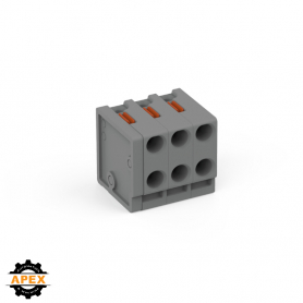 WAGO | 252-303 | 2-CONDUCTOR MODULAR PCB CONNECTOR; PUSH-BUT