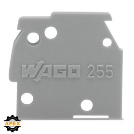 WAGO | 255-300 | END PLATE; SNAP-FIT TYPE; 1 MM THICK; LIGHT