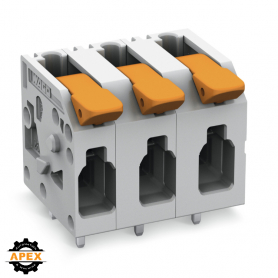 WAGO | 2604-1311 | PCB TERMINAL BLOCK; LEVER; 4 MM&sup2;; PIN SPA