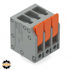 WAGO | 2604-3102 | PCB TERMINAL BLOCK; LEVER; 4 MM&sup2;; PIN SPA