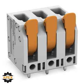 WAGO | 2604-3303 | PCB TERMINAL BLOCK; LEVER; 4 MM&sup2;; PIN SPA