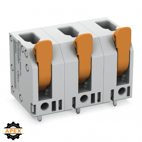 WAGO | 2604-3507 | PCB TERMINAL BLOCK; LEVER; 4 MM&sup2;; PIN SPA