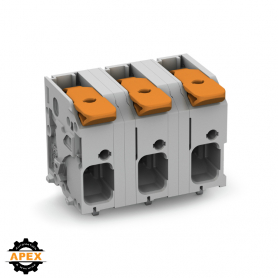 WAGO | 2606-1356 | PCB TERMINAL BLOCK; LEVER; 6 MM&sup2;; PIN SPA