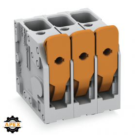 WAGO | 2606-3107/020-000 | PCB TERMINAL BLOCK; LEVER; 6 MM&sup2;;