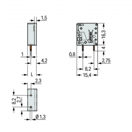 WAGO | 2624-3101/000-006 | PCB TERMINAL BLOCK, 4 MM&sup2; PIN SPA