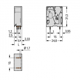 WAGO | 2636-3101/000-050 | PCB TERMINAL BLOCK; 16 MM&sup2;; PIN S