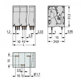 WAGO | 2636-3112/020-000 | PCB TERMINAL BLOCK; 16 MM&sup2;; PIN S