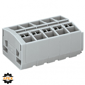 WAGO | 264-255 | 4-CONDUCTOR TERMINAL STRIP; 5-POLE; WITHOUT