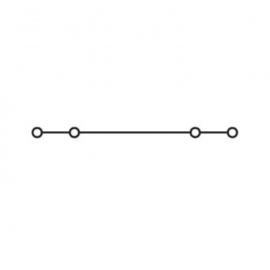 WAGO | 264-724 | 4-CONDUCTOR MINIATURE THROUGH TERMINAL BLOC