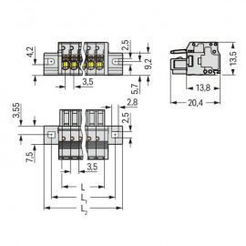 WAGO | 2734-102/031-000 | 1-CONDUCTOR FEMALE PLUG; 100% PROT