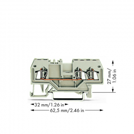WAGO | 279-993 | 3-CONDUCTOR THROUGH TERMINAL BLOCK; 1.5 MM&sup2;