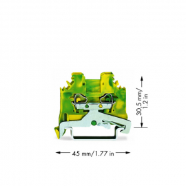 WAGO | 280-107 | 2-CONDUCTOR GROUND TERMINAL BLOCK; 2.5 MM&sup2;;