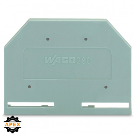 WAGO | 280-301 | END AND INTERMEDIATE PLATE; 2.5 MM THICK; G