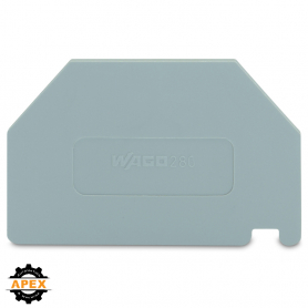 WAGO | 280-332 | SEPARATOR PLATE; 2 MM THICK; OVERSIZED; GRA