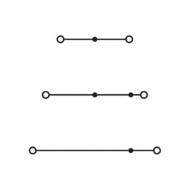 WAGO | 280-552 | TRIPLE-DECK TERMINAL BLOCK; THROUGH/THROUGH