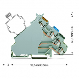 WAGO | 280-588/280-320 | 4-CONDUCTOR SENSOR TERMINAL BLOCK;