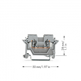 WAGO | 280-601 | 2-CONDUCTOR THROUGH TERMINAL BLOCK; 2.5 MM&sup2;