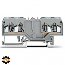WAGO | 280-826 | DOUBLE POTENTIAL TERMINAL BLOCK; 2.5 MM&sup2;; W
