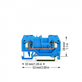 WAGO | 280-904 | 2-CONDUCTOR THROUGH TERMINAL BLOCK; 2.5 MM&sup2;