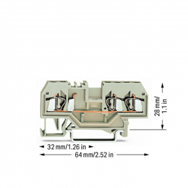 WAGO | 280-993 | 3-CONDUCTOR THROUGH TERMINAL BLOCK; 2.5 MM&sup2;