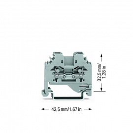 WAGO | 281-101 | 2-CONDUCTOR THROUGH TERMINAL BLOCK; 4 MM&sup2;;