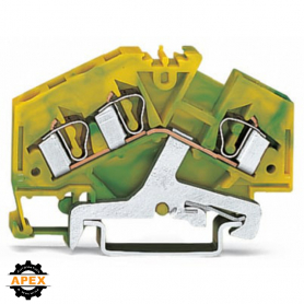 WAGO | 281-637 | 3-CONDUCTOR GROUND TERMINAL BLOCK; 4 MM&sup2;; C