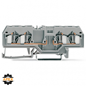 WAGO | 281-656 | 4-CONDUCTOR CARRIER TERMINAL BLOCK; FOR DIN