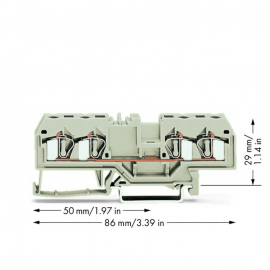 WAGO | 281-994 | 4-CONDUCTOR THROUGH TERMINAL BLOCK; 4 MM&sup2;;