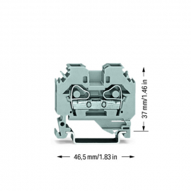 WAGO | 282-101 | 2-CONDUCTOR THROUGH TERMINAL BLOCK; 6 MM&sup2;;