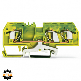 WAGO | 282-687 | 3-CONDUCTOR GROUND TERMINAL BLOCK; 6 MM&sup2;; C