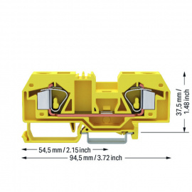 WAGO | 283-906 | 2-CONDUCTOR THROUGH TERMINAL BLOCK 16 MM&sup2;,