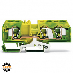 WAGO | 284-687 | 3-CONDUCTOR GROUND TERMINAL BLOCK; 10 MM&sup2;;