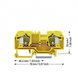 WAGO | 284-906 | 2-CONDUCTOR THROUGH TERMINAL BLOCK 10 MM&sup2;,