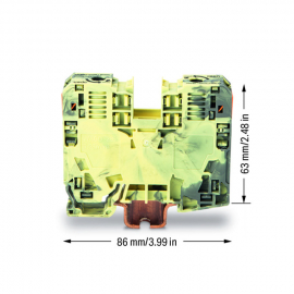 WAGO | 285-131 | 2-CONDUCTOR THROUGH TERMINAL BLOCK; 35 MM&sup2;;