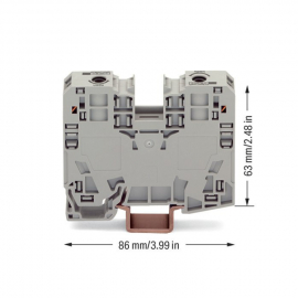 WAGO | 285-135 | 2-CONDUCTOR THROUGH TERMINAL BLOCK; 35 MM&sup2;;