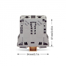 WAGO | 285-150 | 2-CONDUCTOR THROUGH TERMINAL BLOCK; 50 MM&sup2;;