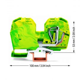 WAGO | 285-637 | 2-CONDUCTOR GROUND TERMINAL BLOCK; 35 MM&sup2;;