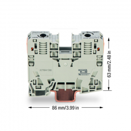 WAGO | 285-935 | 2-CONDUCTOR THROUGH TERMINAL BLOCK; 35 MM&sup2;;