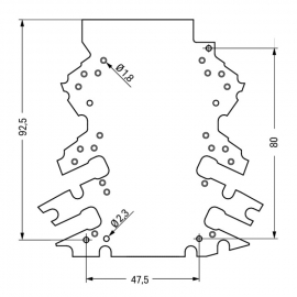 WAGO | 2857-191/3140-000 | STRIPBOARDS 2-2 CONNECTION LEVELS