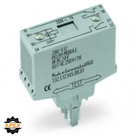 WAGO | 286-312 | RELAY MODULE RELAY WITH 2U, GRAY