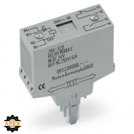 WAGO | 286-320 | RELAY MODULE; NOMINAL INPUT VOLTAGE: 24 VDC