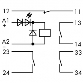 WAGO | 286-344/004-000 | REL DC 24V, GRAY