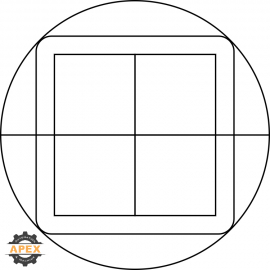 ICOTEK | 45152 | KVT-SNAP - 63/4 GREY - WITH PLASTIC LOCK NU