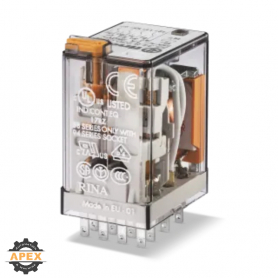 FINDER | 55.34.8.024.0050 | IND. PLUG-IN RELAY, 4PDT 7A, 24V