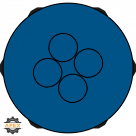 ICOTEK | 70352 | KEL-DPZ-HD 32/4-2 BLUE FDA HYGIENIC DESIGN