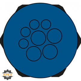 ICOTEK | 70354 | KEL-DPZ-HD 40/8 BLUE FDA HYGIENIC DESIGN LI