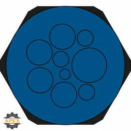 ICOTEK | 70359 | KEL-DPZ-HD 63/9 BLUE FDA HYGIENIC DESIGN LI
