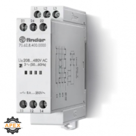 FINDER | 70.62.8.400.0000 | RELAY | VOLTAGE/PHASE MONITOR